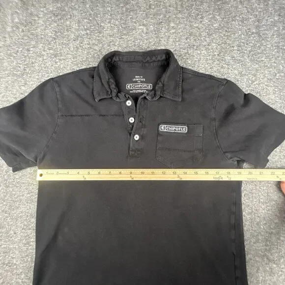 Chipotle Polo Shirt Mens Medium Bundle Lot of 2 Employee Uniform Work Wear - Picture 5 of 8